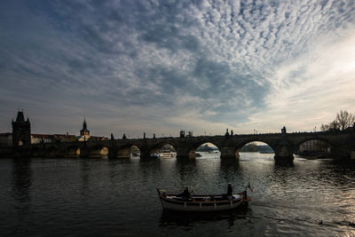 View of bridge over river