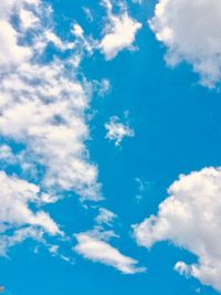 Low angle view of blue sky