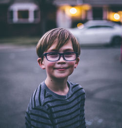 Portrait of boy smiling