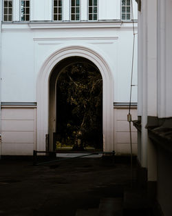 Entrance of historic building