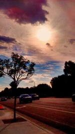 Road at sunset