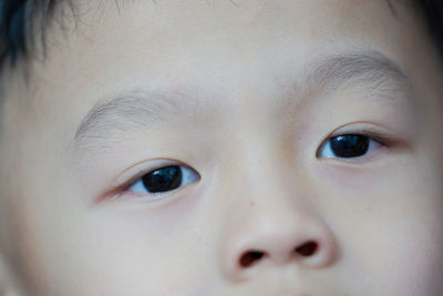 Close-up portrait of cute boy