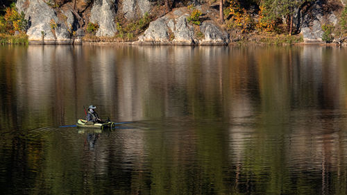 Scenic view of lake