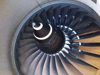 High angle view of spiral stairs