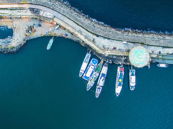 Aerial view of water