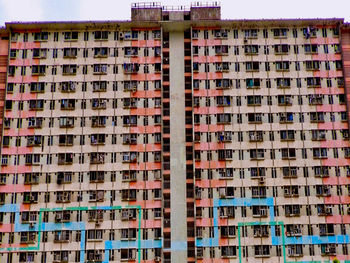 Low angle view of buildings in city