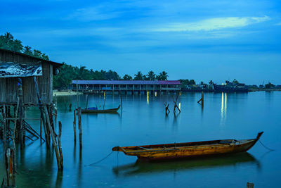 Tranquil morning by the beach