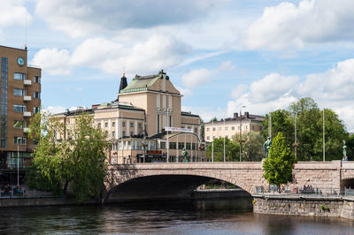 Bridge over the tammerkoski river in tampere 