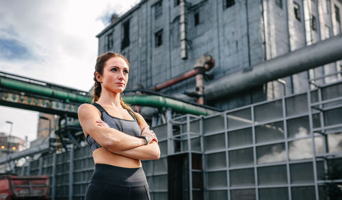 Full length of woman standing outdoors