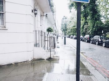 View of street in winter