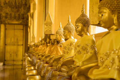 Buddha statues in temple