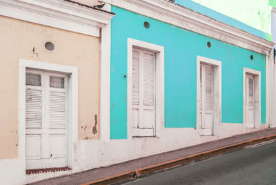 Colorful row houses