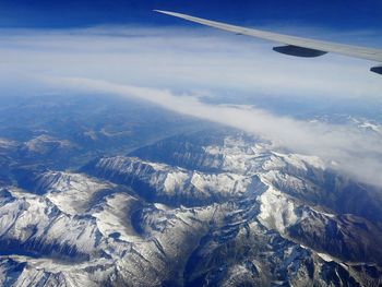 Aerial view of landscape against sky