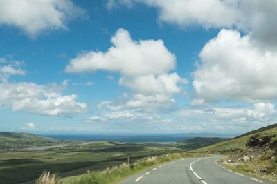 Country road passing through landscape