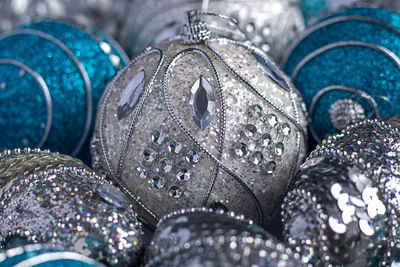 Full frame shot of christmas decorations