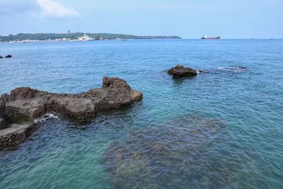 Scenic view of sea against sky