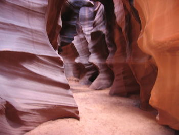 Rock formations in canyon
