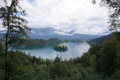 On the way up to the viewpoint above lake bled