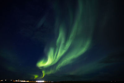 Low angle view of sky at night