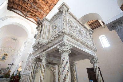 Low angle view of ornate historic building