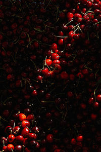 Full frame shot of cherries
