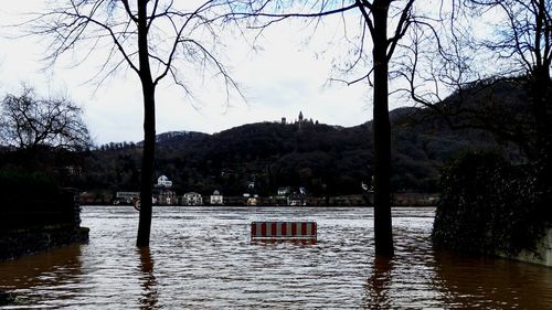 Scenic view of river against sky