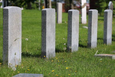 View of cemetery