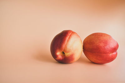 Close-up of apples on table