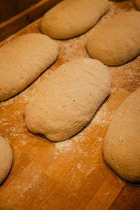 Close-up of cookies on table