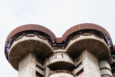 Low angle view of historical building against clear sky