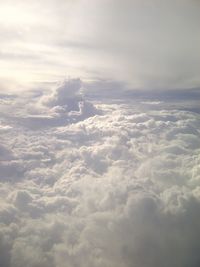 Aerial view of cloudy sky