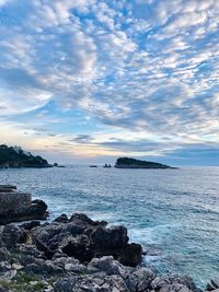 Scenic view of sea against sky