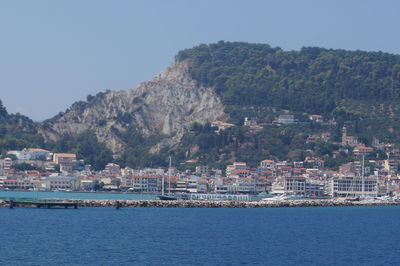 View of town by sea