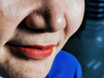 Close-up portrait of a woman