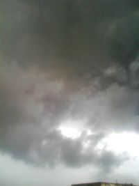 Low angle view of cloudy sky