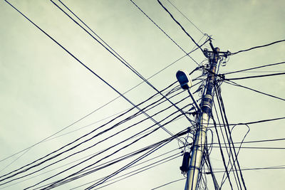 Electricity pylon  with multiple wires