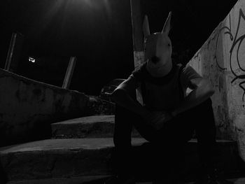 Low angle view of statue