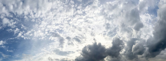 Low angle view of clouds in sky