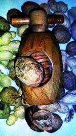 Close-up of food on table