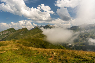Scenic view of landscape against sky