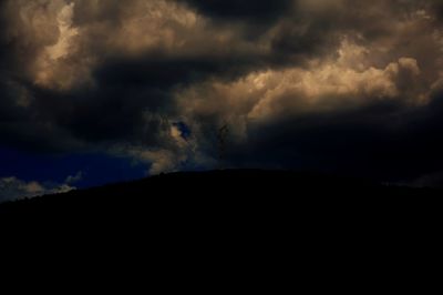 Low angle view of storm clouds in sky
