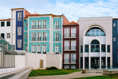 Exterior of residential buildings against sky