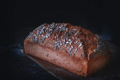 Close-up of bread on table