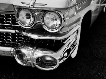 Close-up of vintage car