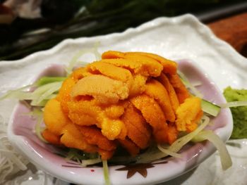 Close-up of food in plate