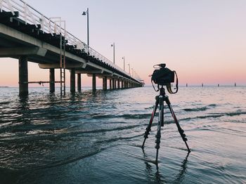 Sea scape work flow in shorncliffe pier, brisbane, queensland australia