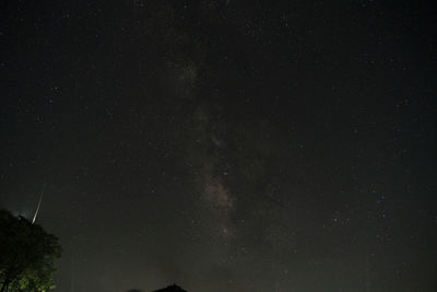 Low angle view of stars against sky at night