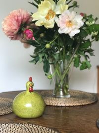 Close-up of vase on table