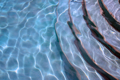 High angle view of swimming pool