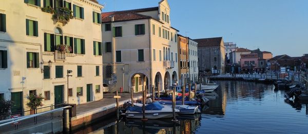 Boats in canal